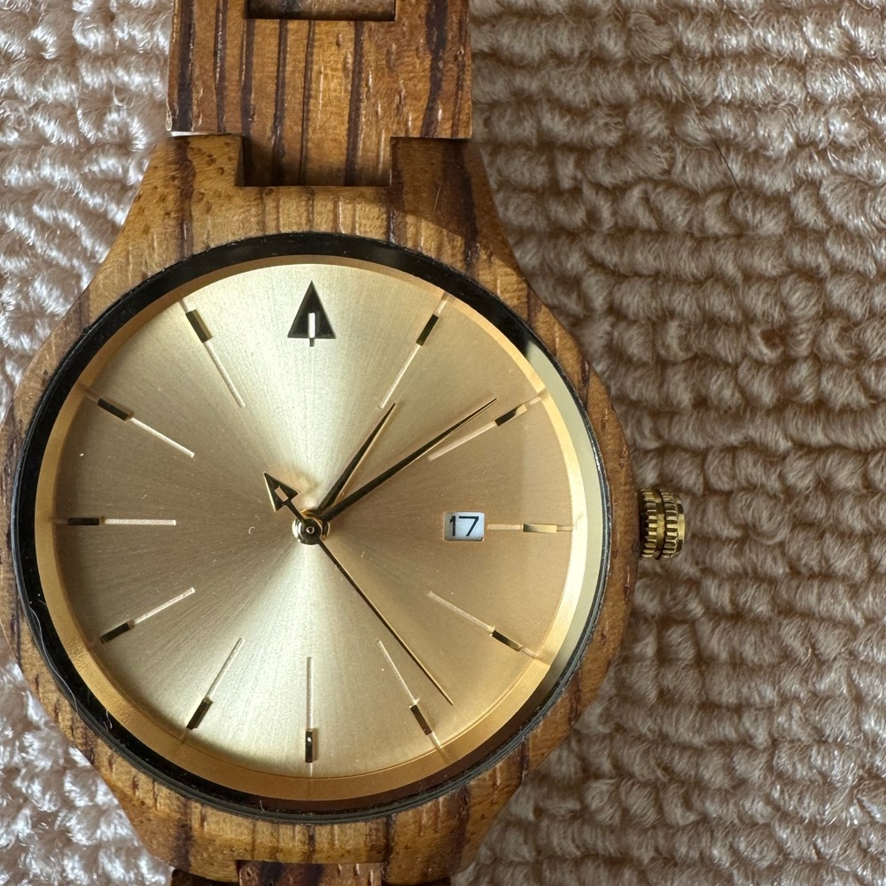 Treehut Wood & Gold Watch